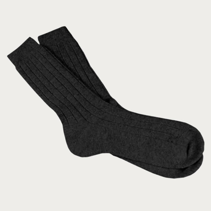 Men's Black Cashmere Socks