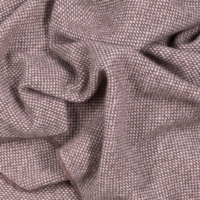 Coffee and Cream Interwoven Cashmere Scarf