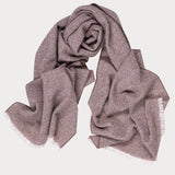 Coffee and Cream Interwoven Cashmere Scarf