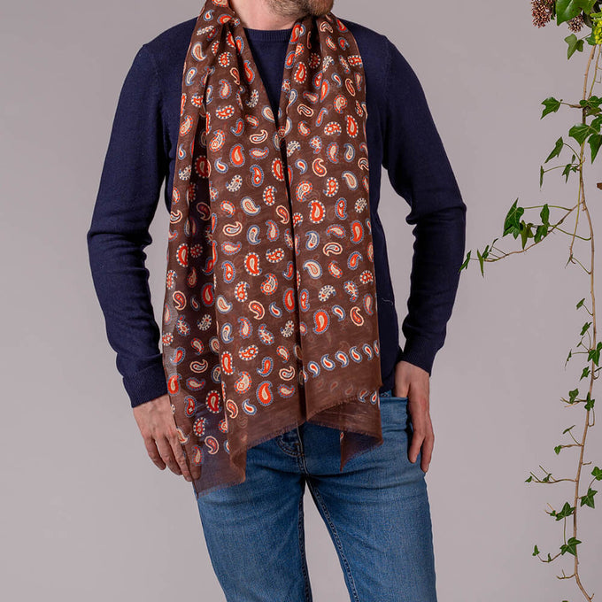 Firenze Italian Cotton and Linen Scarf