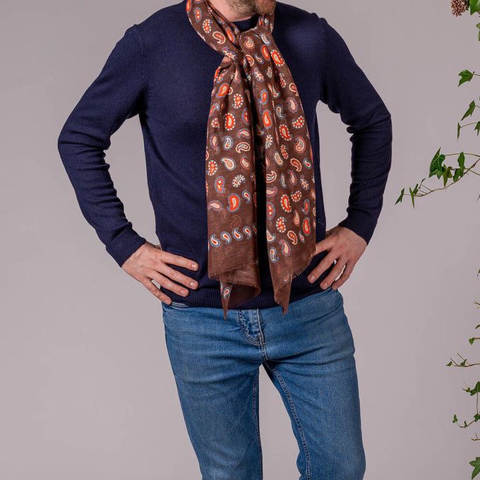 Firenze Italian Cotton and Linen Scarf