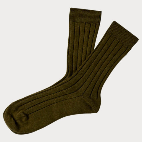 Men’s Highland Green Cashmere Socks
