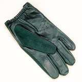 Men’s Green Suede and Leather Driving Gloves
