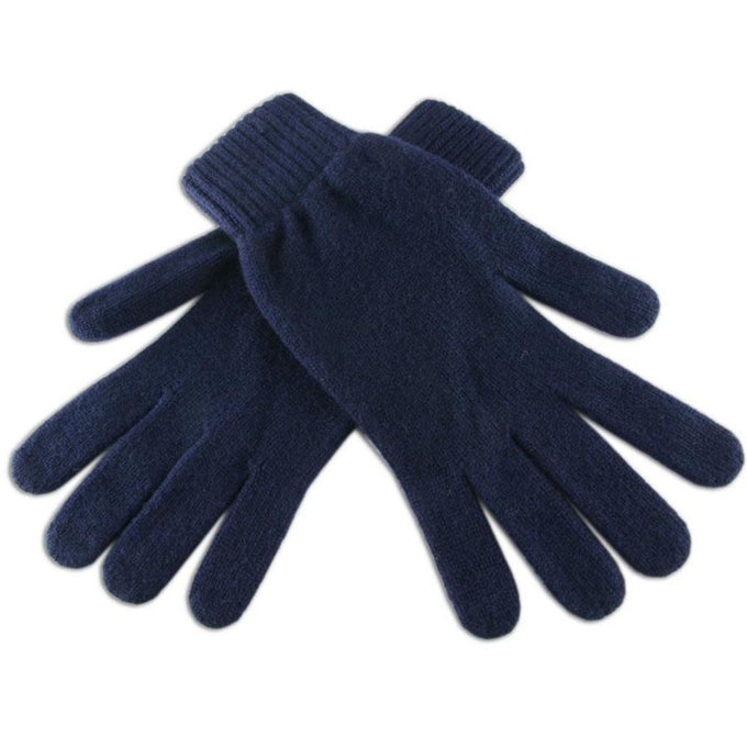 Men's Navy Cashmere Gloves