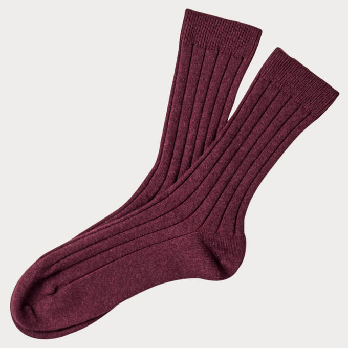 Men’s Purple Cashmere Socks