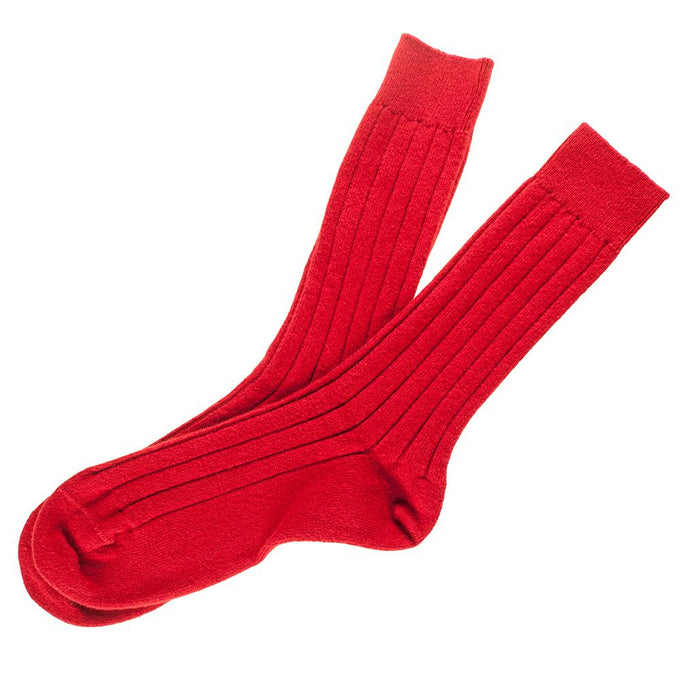 Men’s Regal Red Cashmere Socks