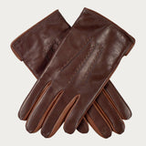 Men’s Two Tone Brown Italian Leather Gloves