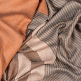 Montague Autumnal Wool and Silk Scarf