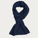 Navy Blue Double Faced Cashmere Neck Warmer