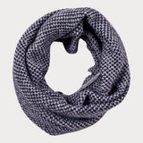 Navy and Grey Cashmere Collar