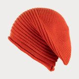 Fire Orange Slouch Cashmere Beret