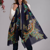 The Classics Trilogy - Paisley Cashmere and Silk Wrap