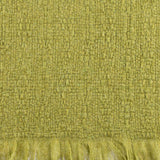 Super Luxe  Peridot Green Basket Weave Cashmere Shawl