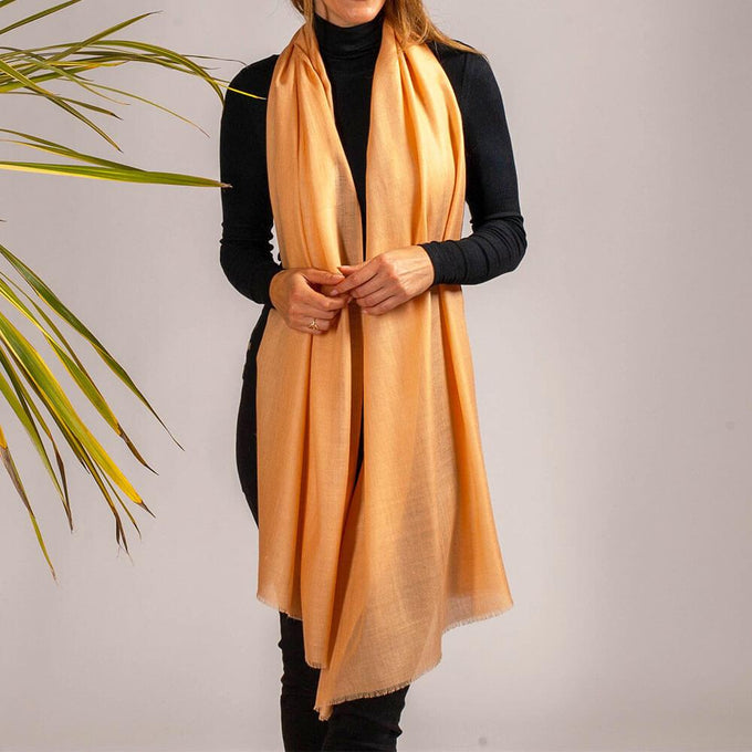 Cantaloupe Cashmere and Silk Wrap