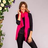 Magenta Pink Cashmere and Silk Wrap
