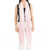 Baby Pink Modal and Silk Crinkle Scarf