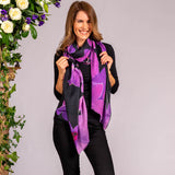 The Orchid Trilogy - Pink Orchid Cashmere and Silk Wrap