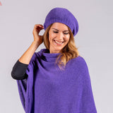 Amethyst Purple Cashmere Beret