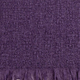 Super Luxe Vintage Violet Basket Weave Cashmere Shawl
