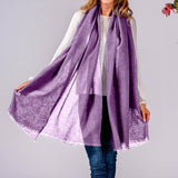 Faded Heather Gossamer Cashmere Shawl