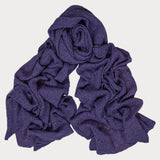 African Violet Lace Knit Cashmere Scarf