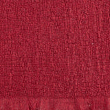 Super Luxe Ruby Red Basket Weave Cashmere Shawl