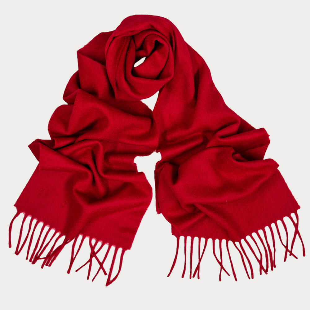 Red Cashmere Scarf –