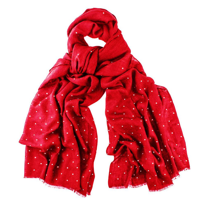 Swarovski Red Wrap in Cashmere and Silk