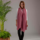 Faded Rose Gossamer Cashmere Shawl