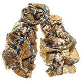 Snake Print Cashmere and Silk Wrap