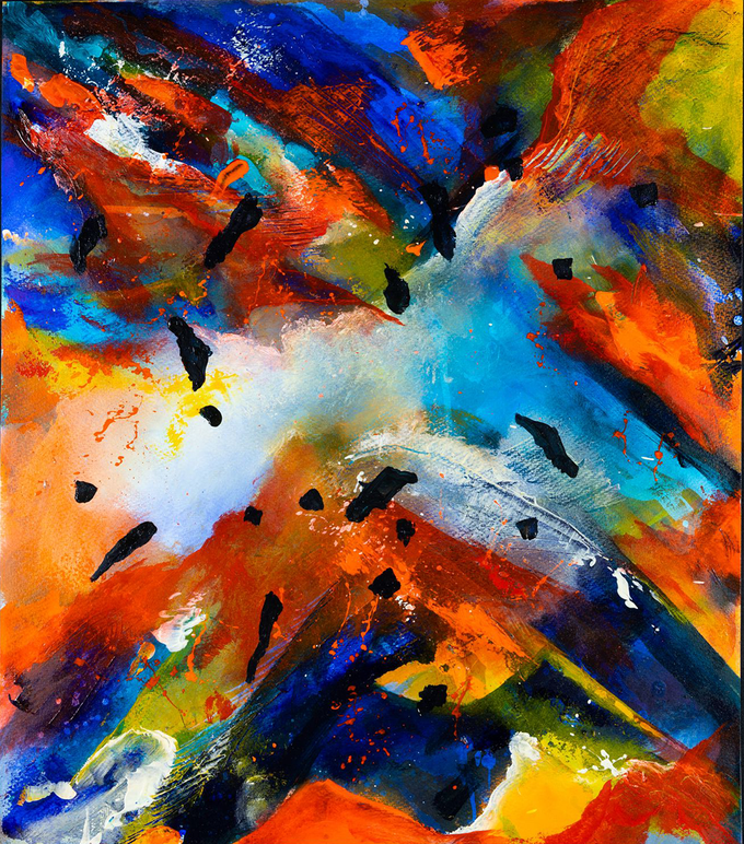 Sunblaze Painting by Kirsty Erskine-Hill