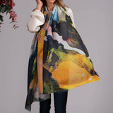 The Abstract Trilogy - ‘Sunset’ Cashmere and Silk Wrap