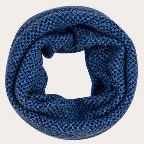 Blue on Blue Knitted Cashmere Collar