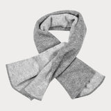 Two Tone Grey Double Faced Cashmere Neck Warmer