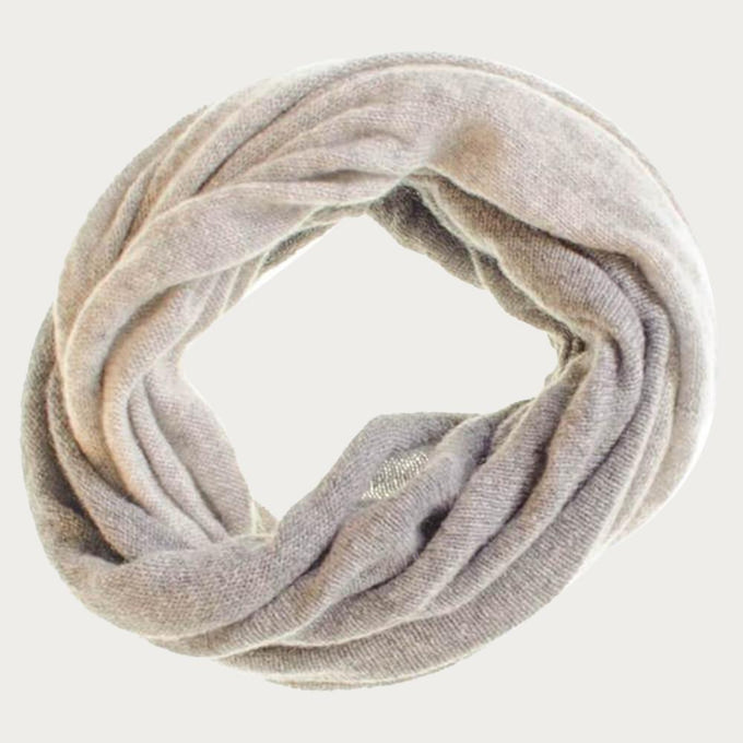 Two Tone Grey Cashmere Snood