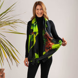 The Winter Trilogy - Winter Green Cashmere and Silk Wrap