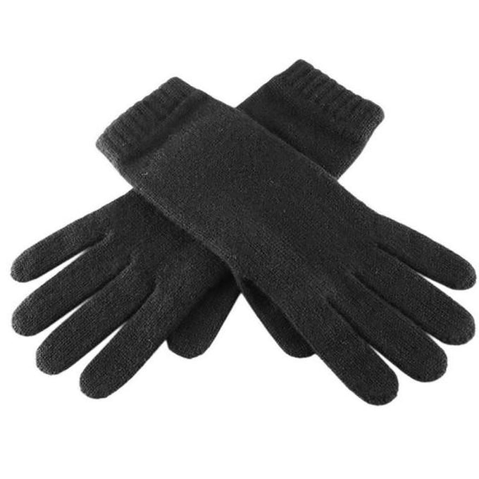 Ladies Black Cashmere Gloves – Black.co.uk