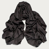 Classic Black Cashmere Shawl