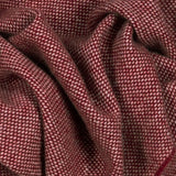 Claret and Cream Interwoven Cashmere Scarf