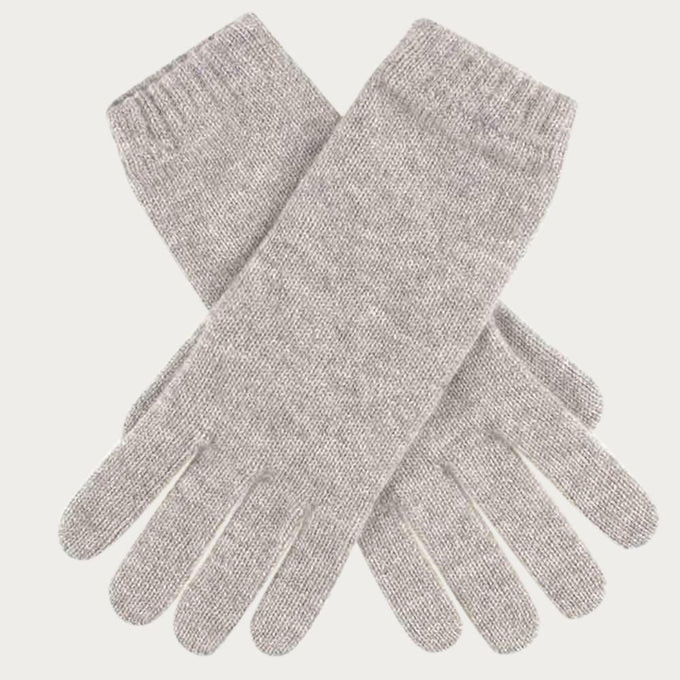 Ladies Grey Cashmere Gloves