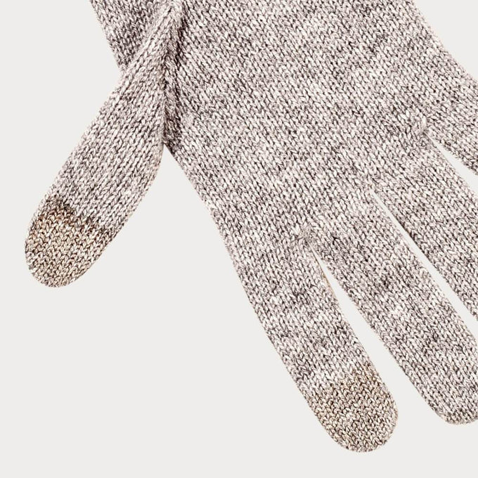 Ladies Grey Touch Screen Cashmere Gloves