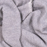 Dove Grey and Ivory Interwoven Cashmere Scarf