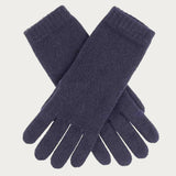 Ladies' Navy Blue Cashmere Gloves