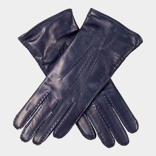 visvim CASHMERE GLOVE NAVY Gloves Navy Cashmere feature cashmere